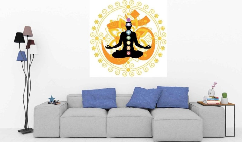 Kt Grup Kt Decoration Special Design Mandala Yoga One Piece Wall Sticker