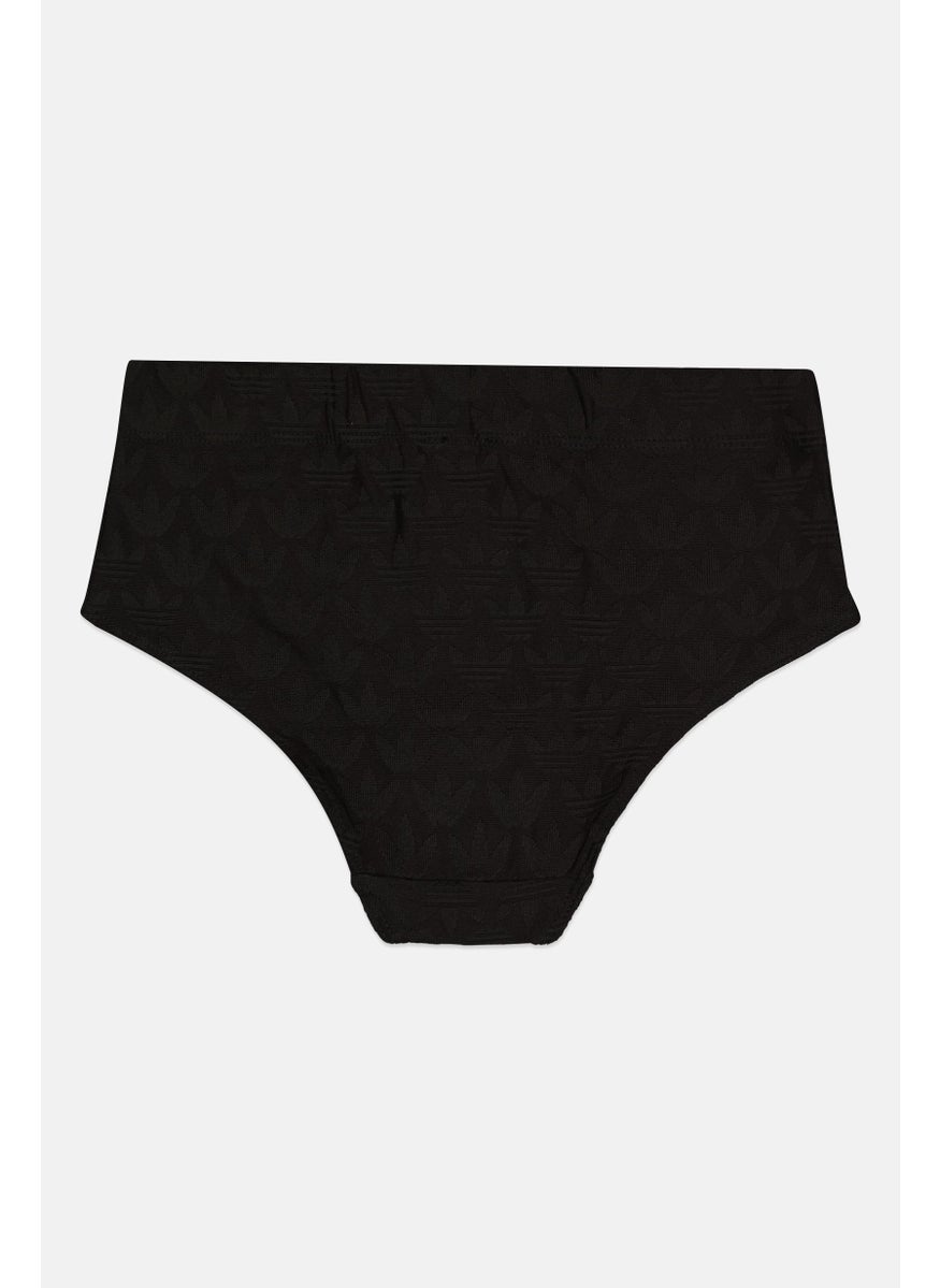adidas Originals Women Brand Logo Terrot Trefoil Hipster Panty, Black  - Image 2