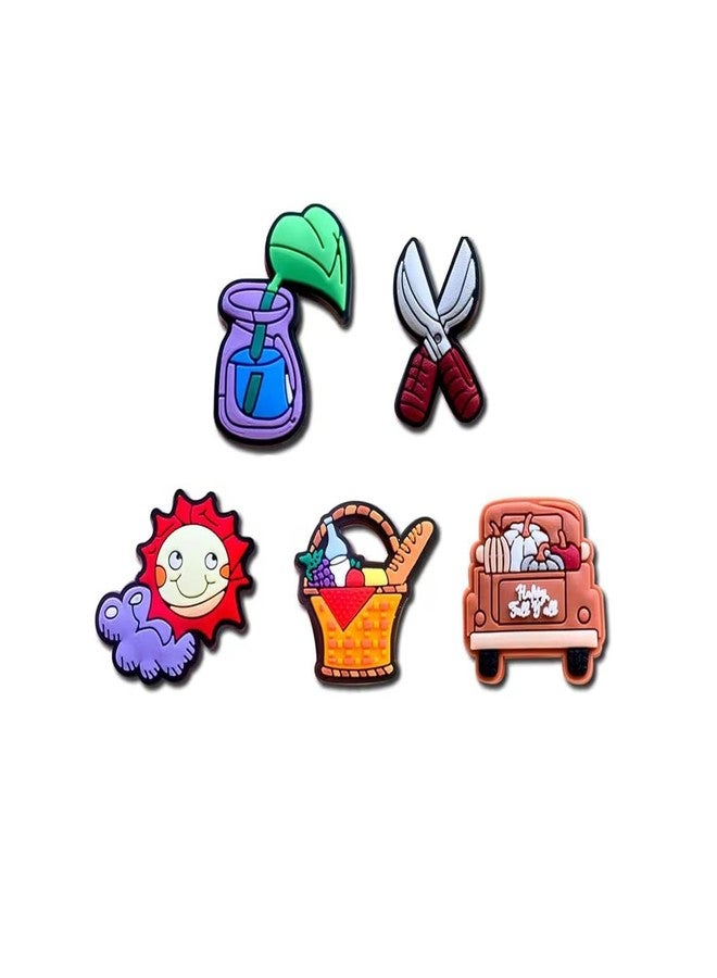 BOWNDY Different Shape Shoe Charms for Clog Decoration, Cute Pin, Bulk Pack, Random Assortment, Plastic, goldstone - Image 5