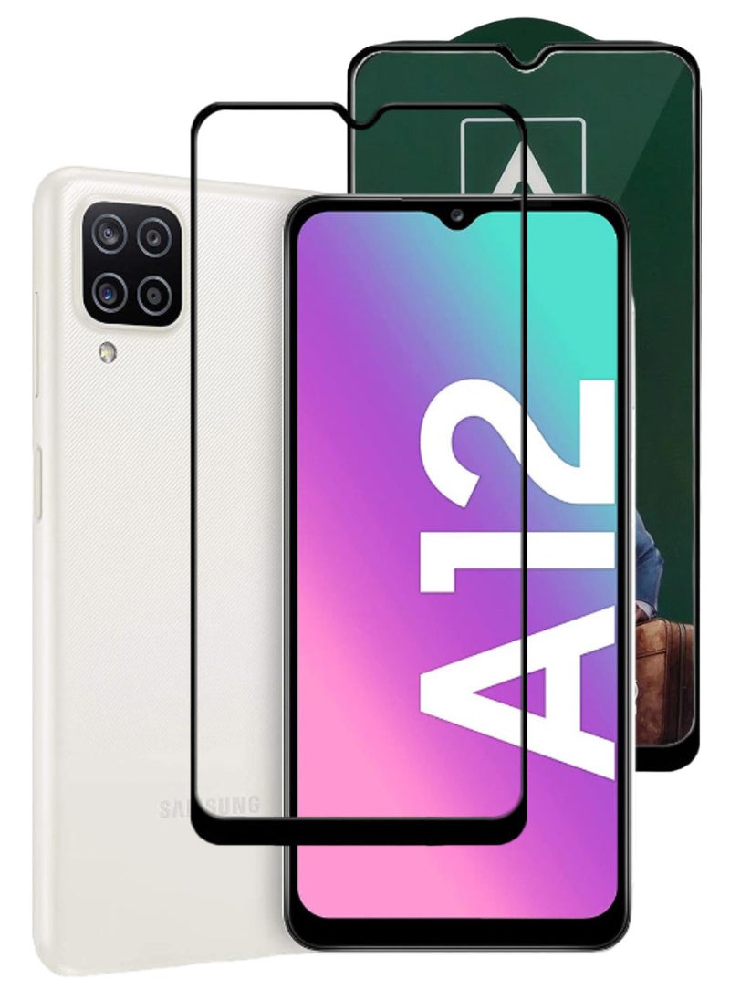 ACLIX Antistatic ESD Dustproof Premium Quality High Definition Tempered Glass Screen Protector Designed For Samsung Galaxy A12 - Image 1