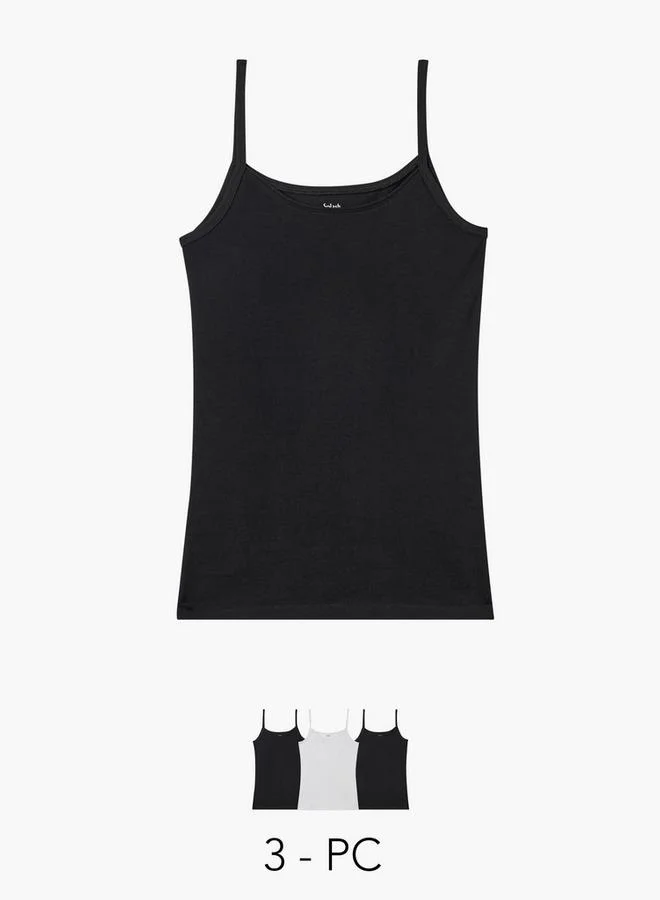 سبلاش فيڤ Set of 3 - Strappy Vest with Scoop Neck