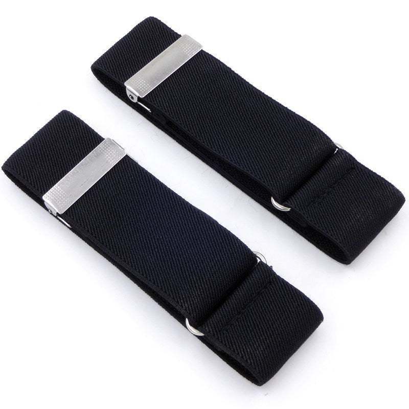 Soul-Calming Fabric Cufflinks Men Women Blazer Sleeve Bands Black 