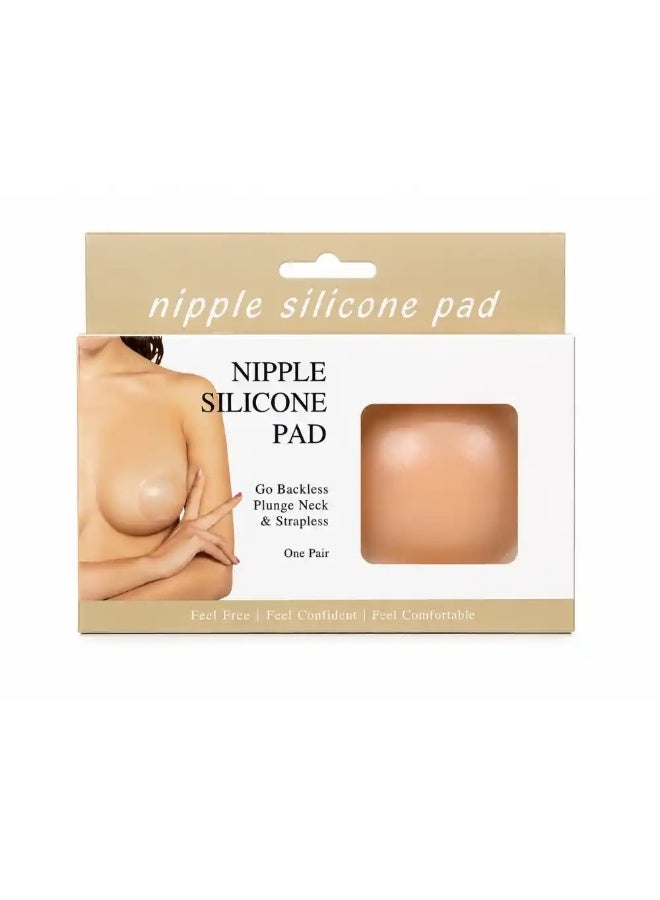 Womenâ€™s Reusable Nipple Silicone Pads â€“ Nude â€“ 1 Pairâ€“ Free Size
