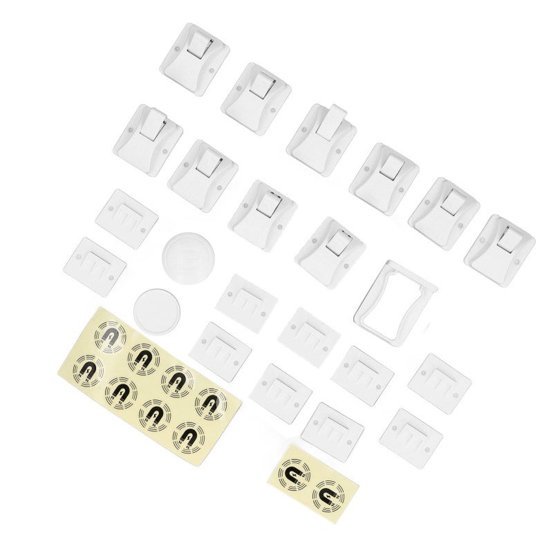Magnetic Cabinet Lock: Non Visible Design, Easy Install Premium Material Child Security Lock - Secure Reliable Adhesive Drawer Lock for Home Child Proofing - Image 2
