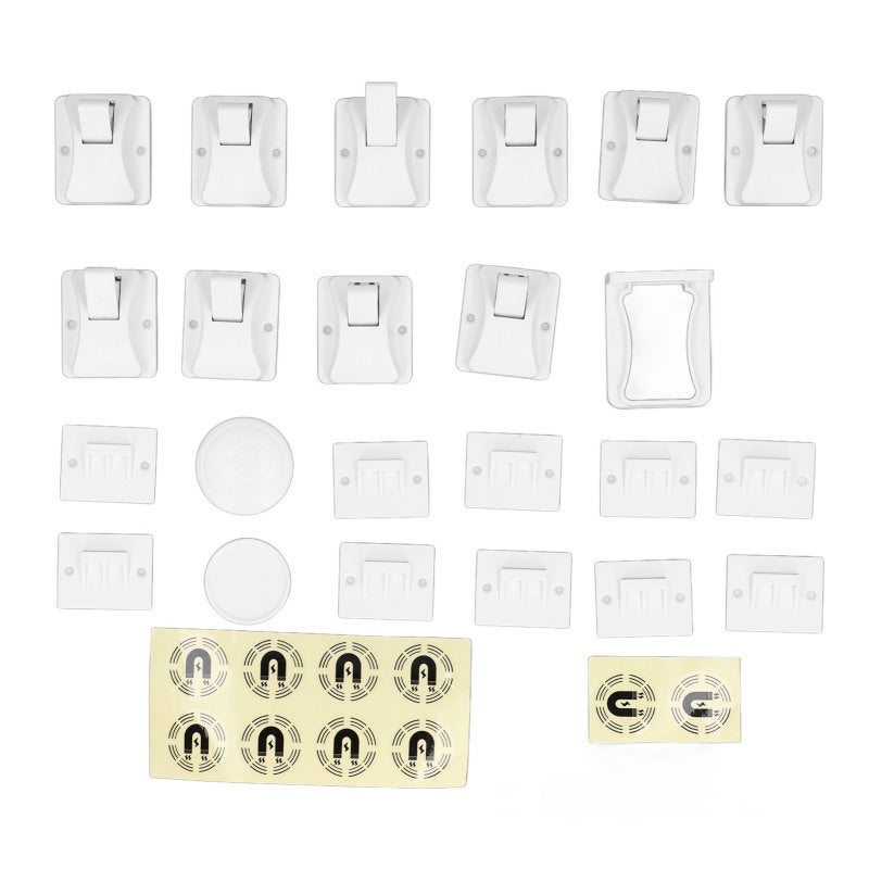Magnetic Cabinet Lock: Non Visible Design, Easy Install Premium Material Child Security Lock - Secure Reliable Adhesive Drawer Lock for Home Child Proofing - Image 1