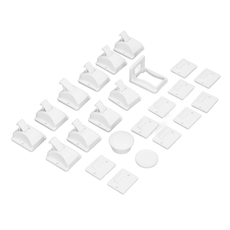 Magnetic Cabinet Lock: Non Visible Design, Easy Install Premium Material Child Security Lock - Secure Reliable Adhesive Drawer Lock for Home Child Proofing - Image 4