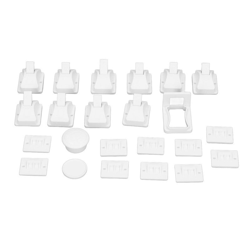 Magnetic Cabinet Lock: Non Visible Design, Easy Install Premium Material Child Security Lock - Secure Reliable Adhesive Drawer Lock for Home Child Proofing - Image 3
