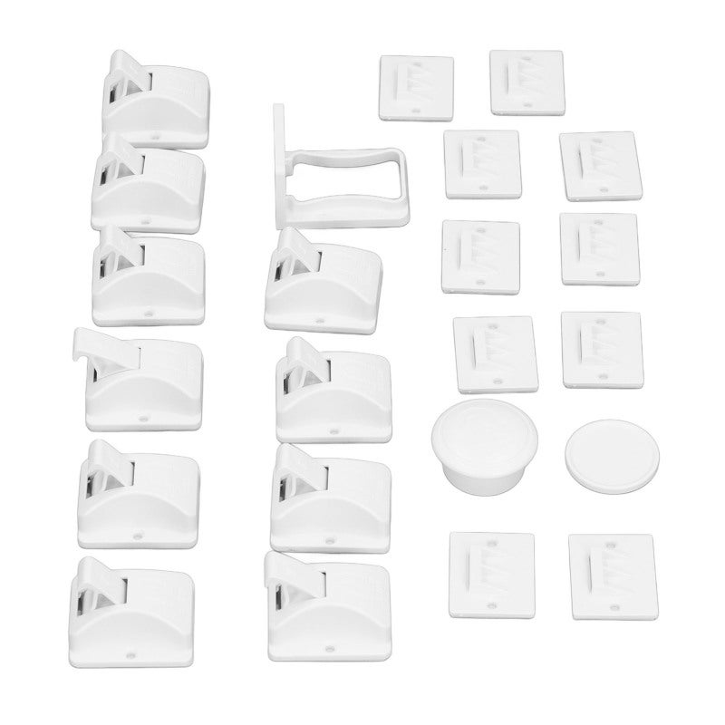 Magnetic Cabinet Lock: Non Visible Design, Easy Install Premium Material Child Security Lock - Secure Reliable Adhesive Drawer Lock for Home Child Proofing - Image 5
