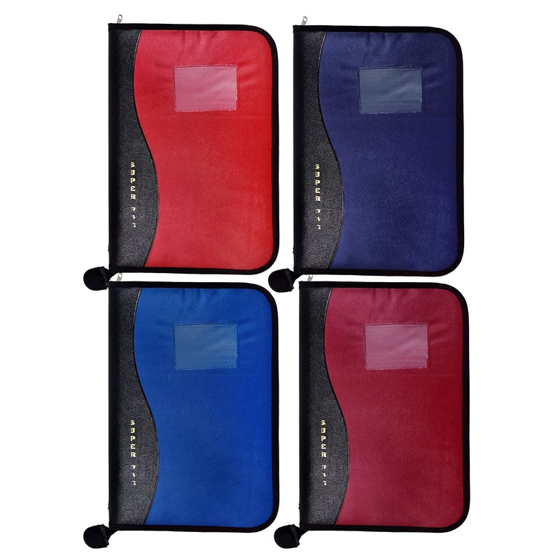 FUTURE X Pu Leather 20- Leaf File Folder A4 Size Professional Files for Documents, File Folders for Documents, Document Holder File Organiser Leaf Certificate File - Multicolor, Pack of 1 - Image 1