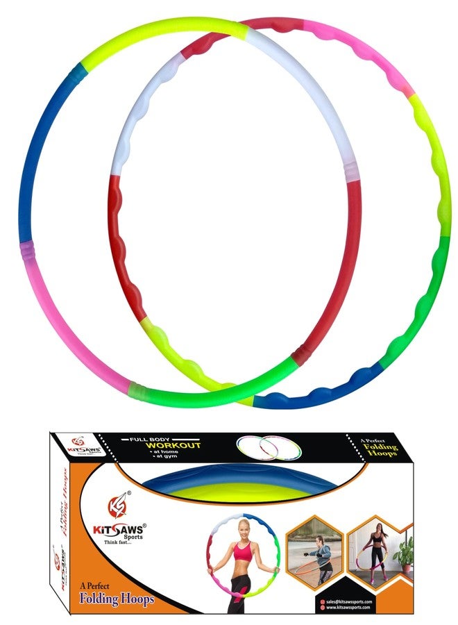 KITSAWS- Foldable, Hula Hoops, Fitness Rings,Hula Hoops for Boys, Girls,Kids and Adults. IT is Detachable.-BIS Approved - Image 2