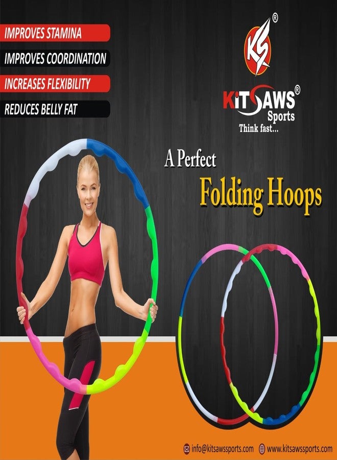 KITSAWS- Foldable, Hula Hoops, Fitness Rings,Hula Hoops for Boys, Girls,Kids and Adults. IT is Detachable.-BIS Approved - Image 4