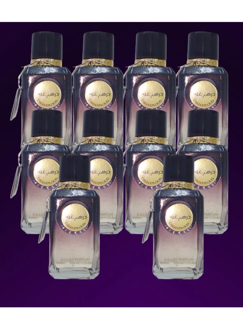 Dirham 10 Pieces Dirham Oud Perfume 100 Ml EDP - Image 1