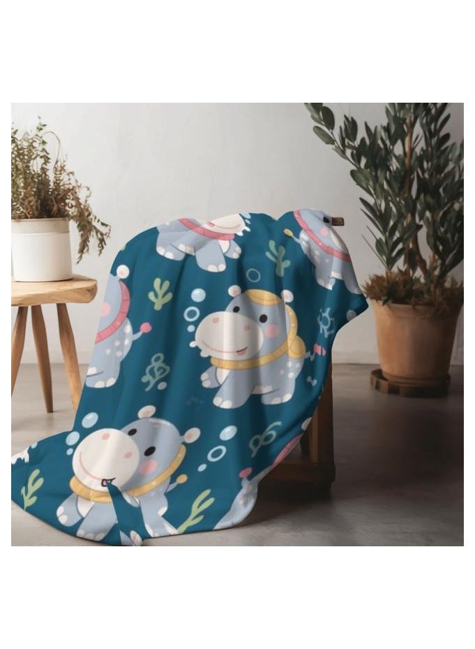 عام بطانية رقيقة من الفانيلا (دافئة ومريحة، ومناسبة للنوم واستخدام الألعاب وإزالة الغبار ومقاومة للرمل) 150 سم * 200 سم - 491 - Image 1