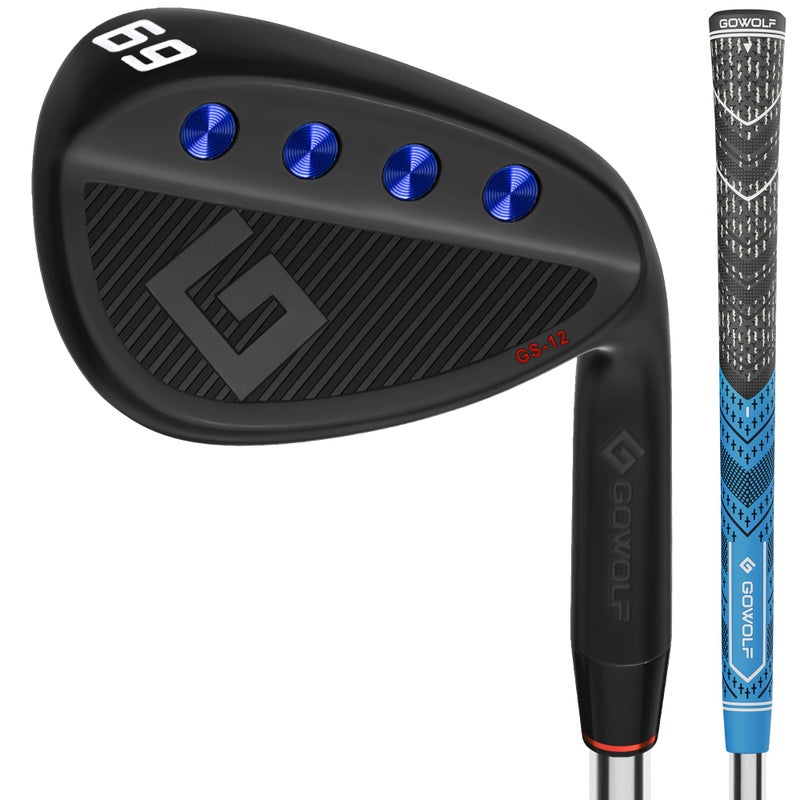 Gowolf 69 Degree Wedge Right Hand Premium Forged Full Face Golf Wedges for Men Golf Gap Wedges Sand Wedge Lob Wedge Golf Clubs CNC Milled Face for More Spin Great Golf Gifts Black 69 Degree - Image 2