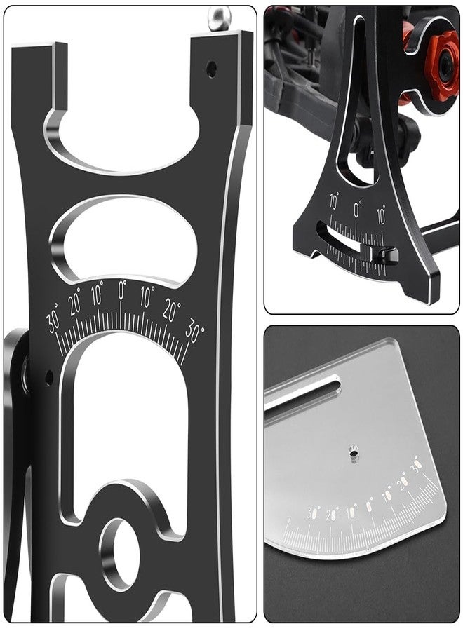 GLOBACT RC Set-Up System Kit Measure/Adjust Front Rear Camber/Front Rear Toe Angles for RC 1/8 Off-Road Cars (Black) - Image 4