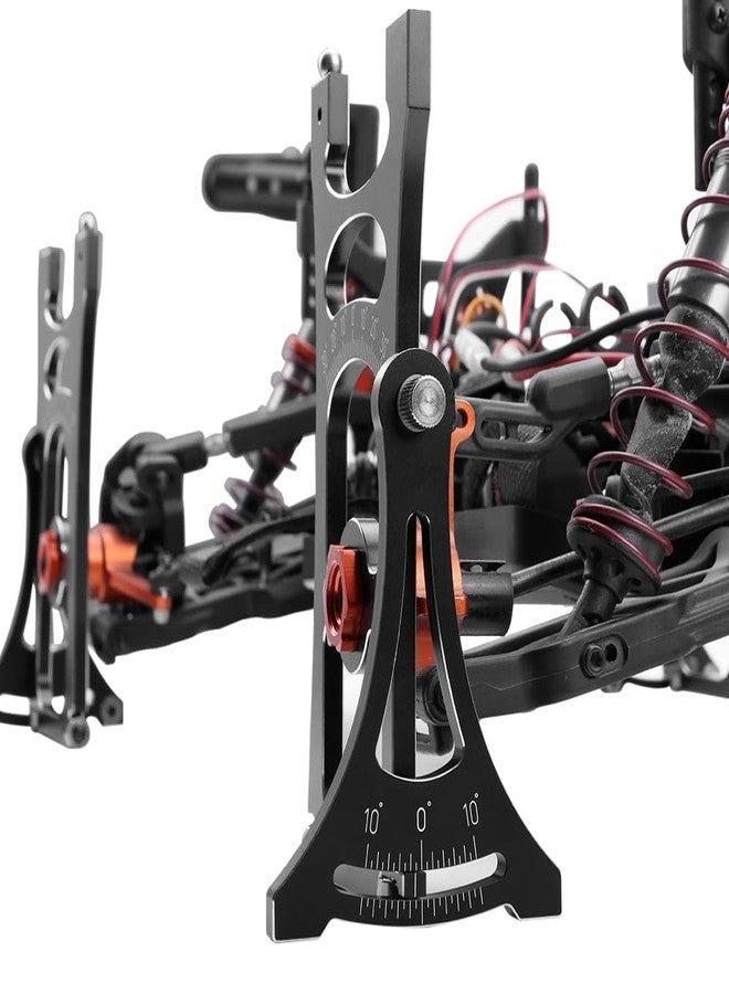 GLOBACT RC Set-Up System Kit Measure/Adjust Front Rear Camber/Front Rear Toe Angles for RC 1/8 Off-Road Cars (Black) - Image 5