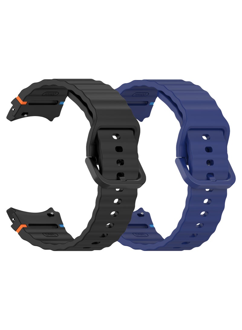 FITME 2pcs - Silicone Replacement Band For Samsung Galaxy Watch 7 / FE / 6 / 5 / 4  - Image 1