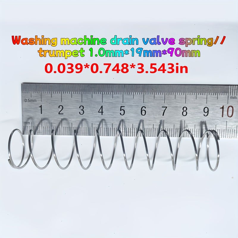 1mm 19mm 90mm Small Size Semi Automatic Washing Machine Drain Valve Springs Water Blocking Inner Expansion Spring 3 Pcs - Image 1