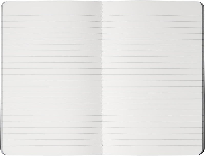 Orbitkey Orbitkey A5 Notepad with Line Page and 80 Sheet  Soft Cover Journal Writing Notebook for School Travel Office Business  Compatible for Compendium A5  98 x 126 Black Finish Pack of 3 - Image 3