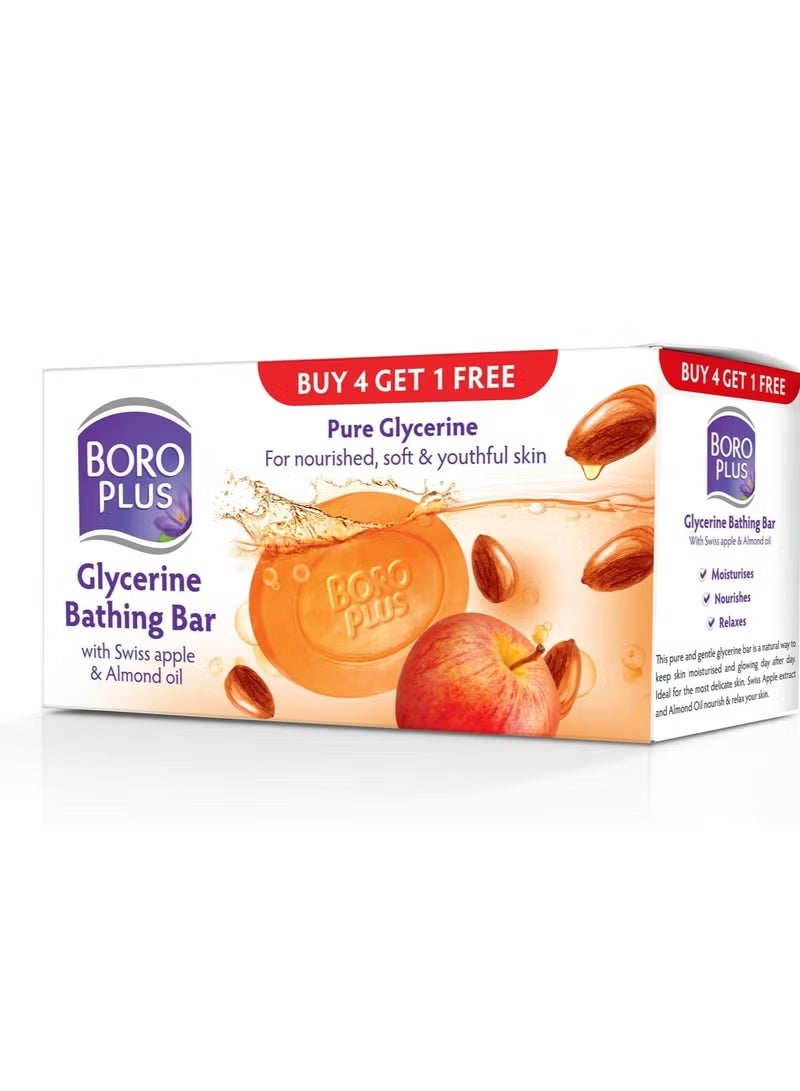 Boro Plus Glycerine Bathing Bar With Swiss Apple & Almond