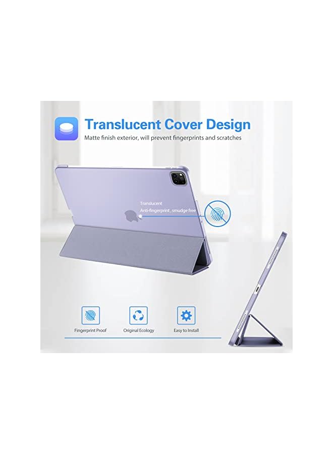 Procases iPad Pro 11 Inch Case 2022/2021 / 2020/2018, Slim Stand Hard Back Shell Smart Cover for iPad Pro 11 Inch 4th Generation 2022 / 3rd Gen 2021/ 2nd Gen 2020 / 1st Gen 2018 -Lightpurple - Image 3