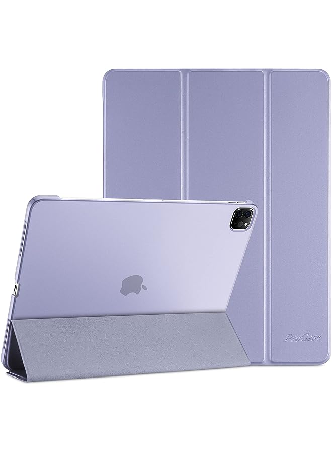 Procases iPad Pro 11 Inch Case 2022/2021 / 2020/2018, Slim Stand Hard Back Shell Smart Cover for iPad Pro 11 Inch 4th Generation 2022 / 3rd Gen 2021/ 2nd Gen 2020 / 1st Gen 2018 -Lightpurple - Image 1