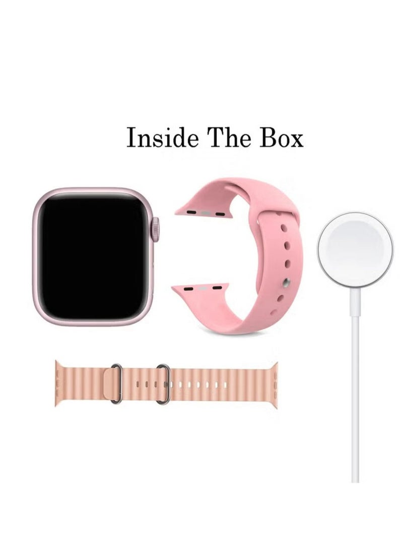 Stylish 36mm Smartwatch: Pink, 2 Pairs of Straps, Wireless Charger - Perfect for Ladies and Girls - pzsku/Z0C04CBFCA1AAD780069FZ/45/_/1709136998/38c95f9c-130e-4f20-bea8-01f9110ba34e