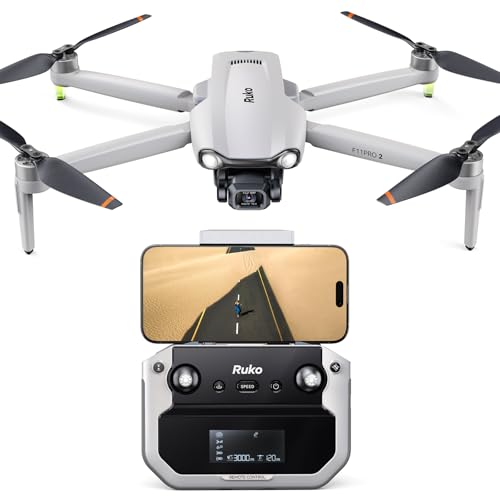 Ruko F11PRO 2 Drone with 6K Camera for Adults 3Axis Gimbal Stabilizer 2 Batteries for 70Min Flight Time LongRange Transmission Auto Return BeginnerFriendly Ideal Tech Gift