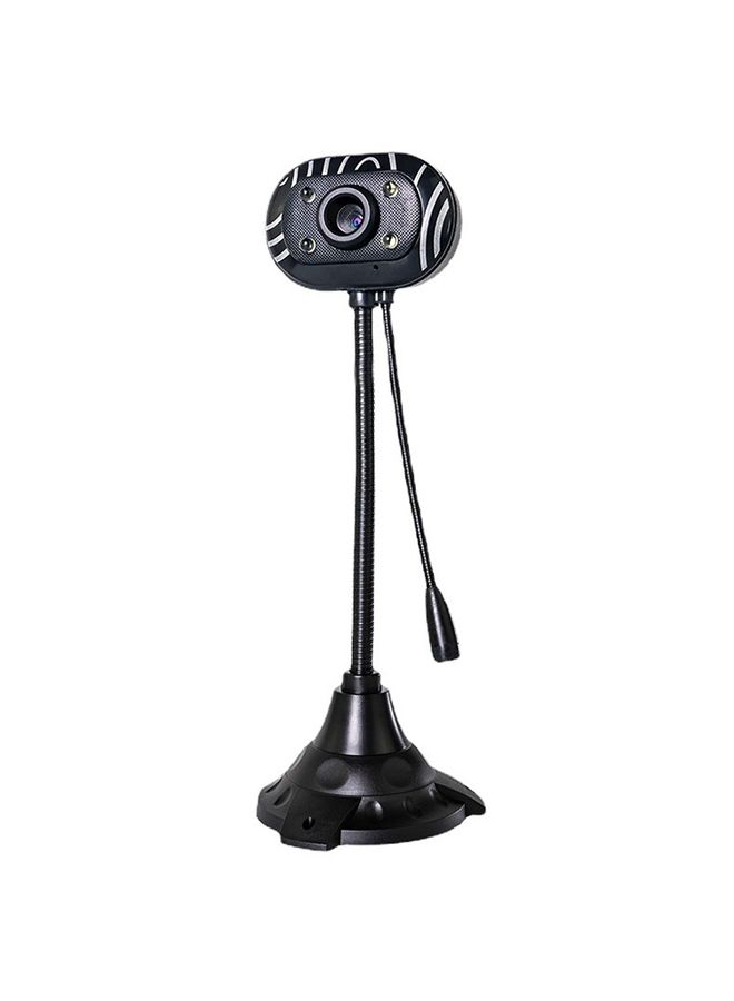 BURAQ 5.0 Mega Pixels USB 2.0 Driverless PC Camera / Webcam with MIC and 4 LED Lights, Cable Length: 1.1m - Image 1