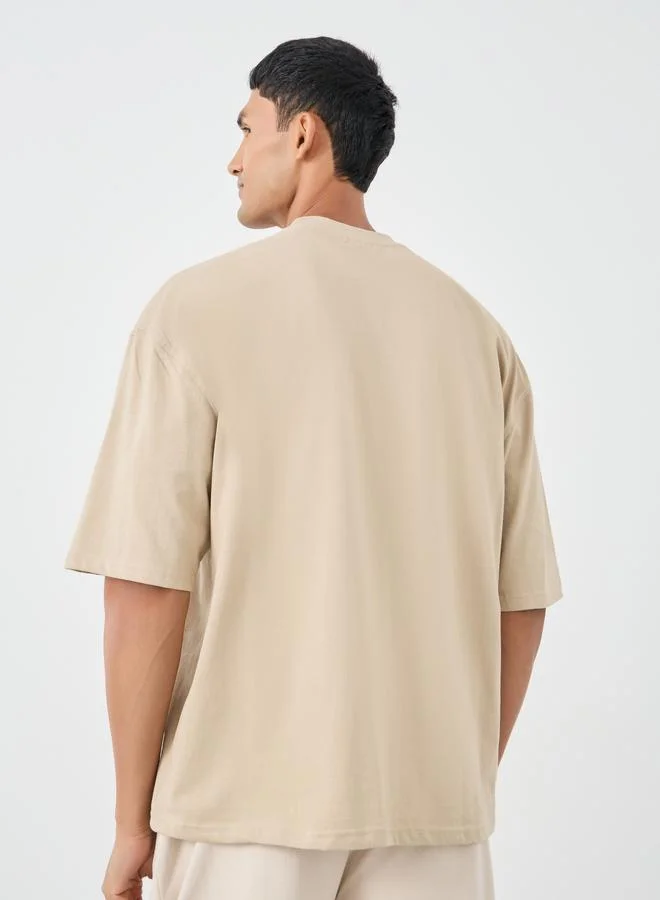 Styli Styli Embroidered Detail Boxy Fit T-Shirt