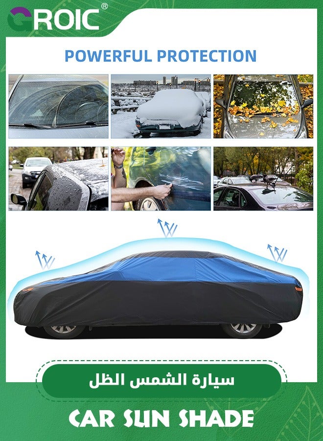 GROIC Car Cover Waterproof All Weather,Outdoor Car Cover for Automobiles,Full Exterior Cover Windproof Outdoor car Cover UV/Snow/Hail/Dust Protection for SUV - Image 5