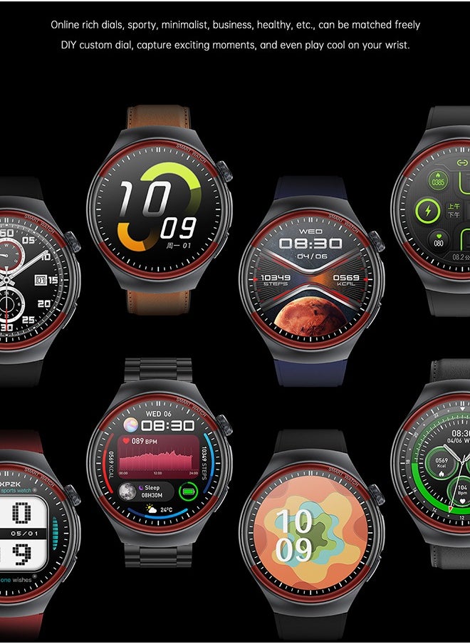 RollsTimi  1.43 inch Smartwatch Fitness Running Watch Bluetooth Temperature Monitoring Pedometer Call Reminder Compatible with Android iOS Women Men Hands-Free Calls Waterproof watch  - Image 5