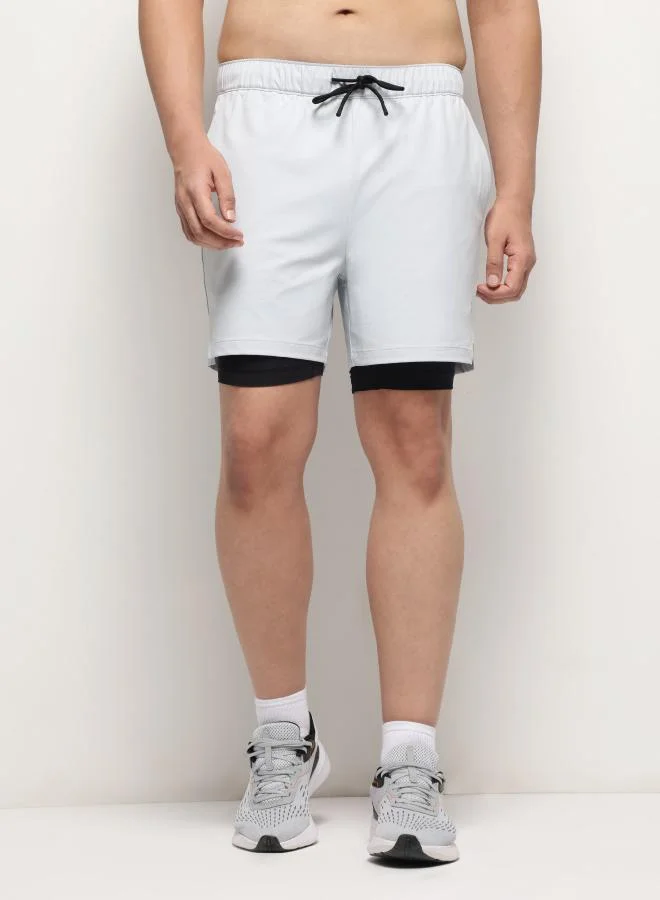 زيسي 2-in-1 Shorts for Men – Frost Ash