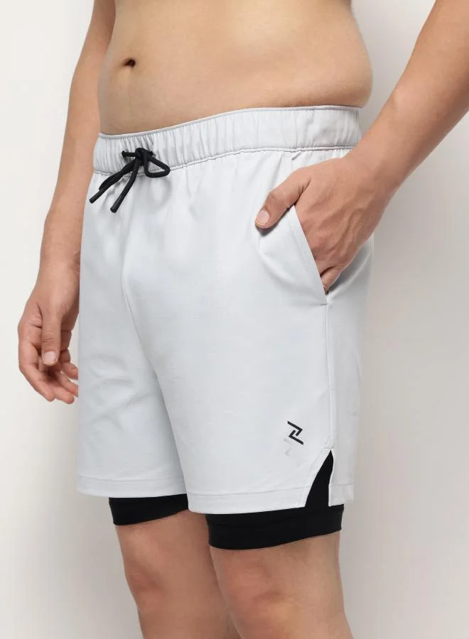 زيسي 2-in-1 Shorts for Men – Frost Ash