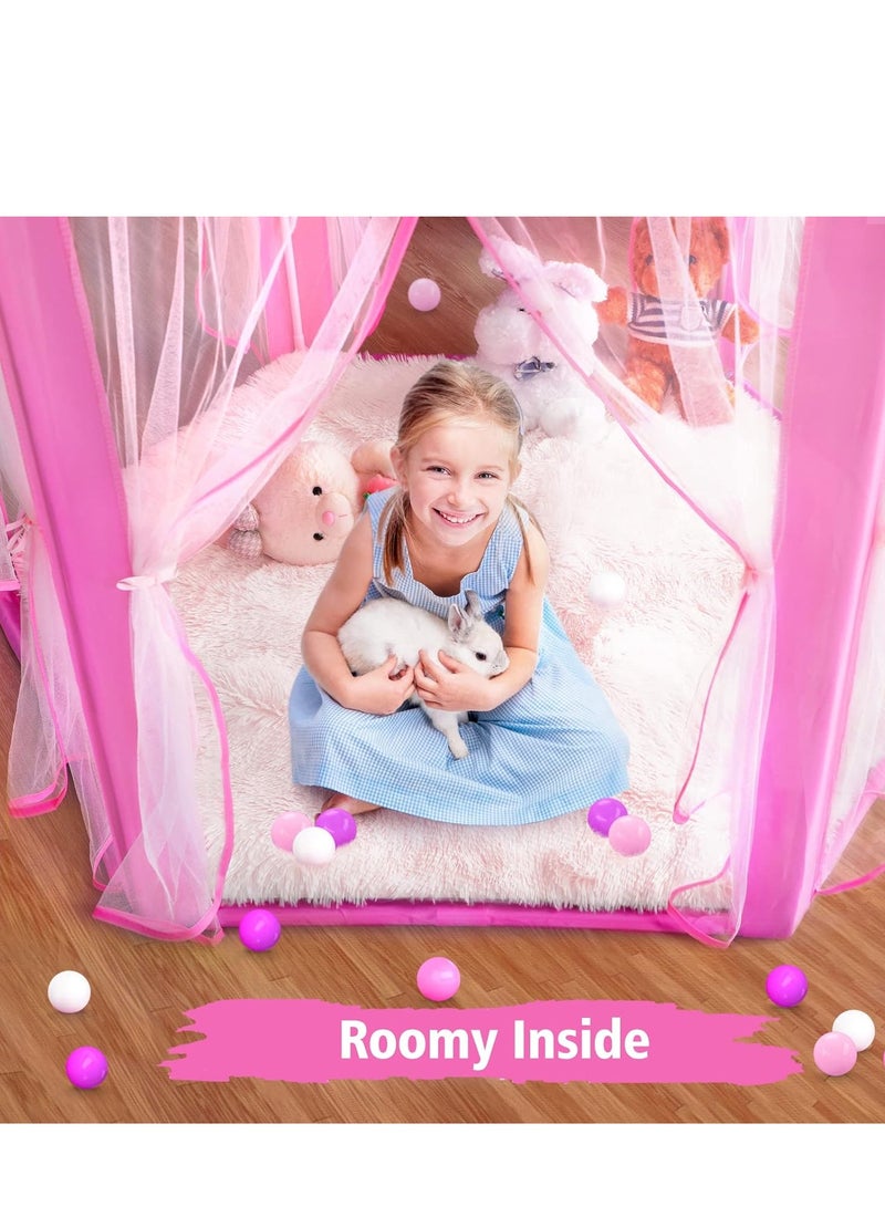 كونودول خيمة لعب للأطفال داخل المنزل، خيمة أميرة للبنات، بيت لعب كبير، قلعة للأطفال مع أضواء نجوم، لعبة للأطفال، ألعاب داخلية وخارجية، هدية للأولاد والبنات في عيد الميلاد. - Image 5