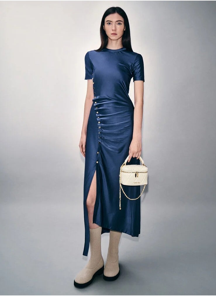 Charles & Keith Charles & Keith Arwen Quilted Top Handle Vanity Bag  - Image 3