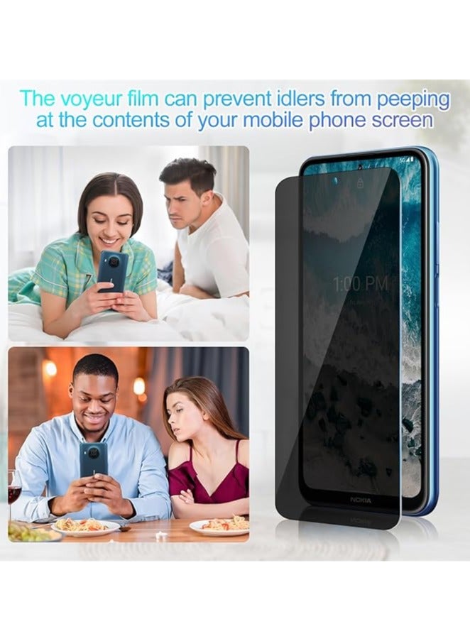 【حزمة مكونة من 2】 مرايا رؤية خاصة متوافقة مع Realme GT 7 Pro 【زجاج مقسى مضاد للتجسس】، عالي الدقة، مقاوم للخدش، خالٍ من الفقاعات، سهل التركيب.