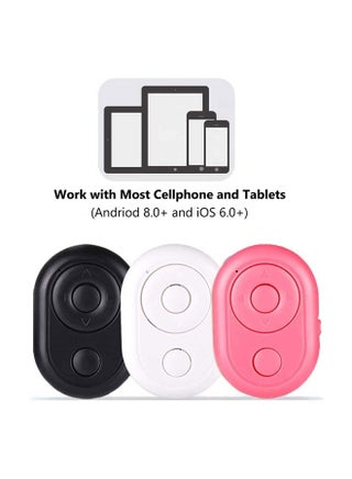 Bluetooth Remote & Page Turner Control - Can Also Use to Scroll Videos for Tiktok and Control to Play/Pause The Video - It Can Work with Most Cellphones/Tablets (Andriod 8.0+ and iOS 6.0+) - pzsku/Z0C0525487E206B307166Z/45/_/1687436105/9cdd9c79-25c6-43f0-ac3b-70d8b895ce98