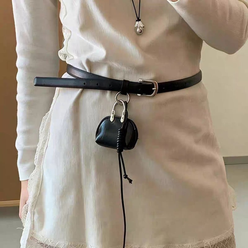 Women's PU Leather Thin Belt - Image 3