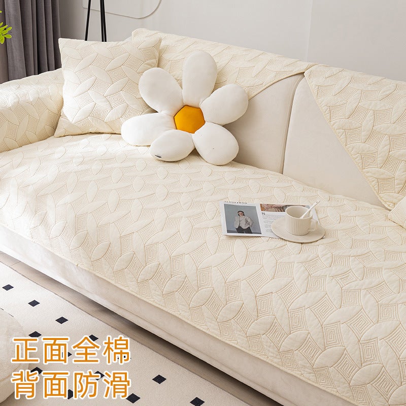 Cotton Sofa Cushion Four Seasons Fabric Non-Slip Cotton Simple Modern Universal Cushion 2023 New - Image 1