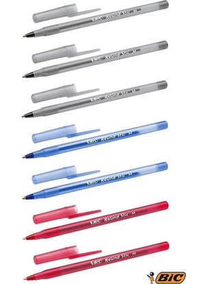 Bic Round Stic Ballpoint Pen Set of 7 