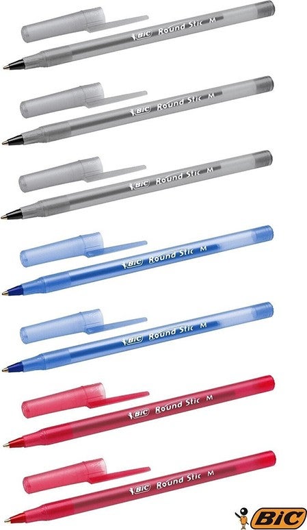 Bic Round Stic Ballpoint Pen Set of 7