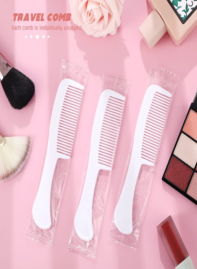 Romooa 100 Pcs Individually Wrapped Combs Bulk 5.9 Inch Long Handle Disposable Plastic Travel Hair Comb for Hotel Shelter Homeless Charity Church Nursing Home Care Supplies - Image 4
