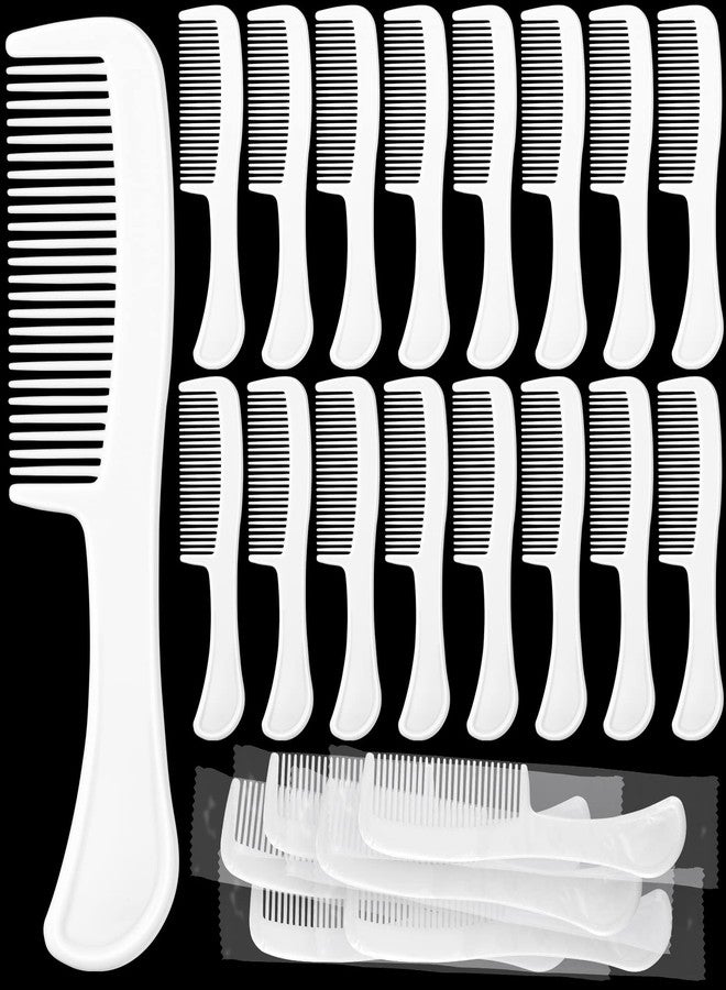 Romooa 100 Pcs Individually Wrapped Combs Bulk 5.9 Inch Long Handle Disposable Plastic Travel Hair Comb for Hotel Shelter Homeless Charity Church Nursing Home Care Supplies - Image 1
