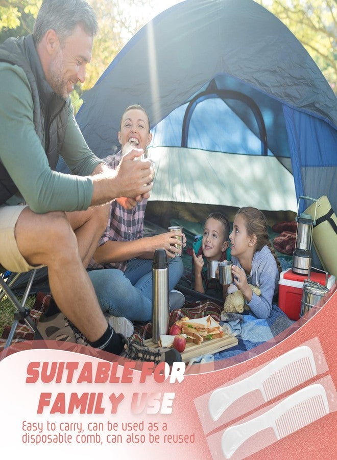 Romooa 100 Pcs Individually Wrapped Combs Bulk 5.9 Inch Long Handle Disposable Plastic Travel Hair Comb for Hotel Shelter Homeless Charity Church Nursing Home Care Supplies - Image 3