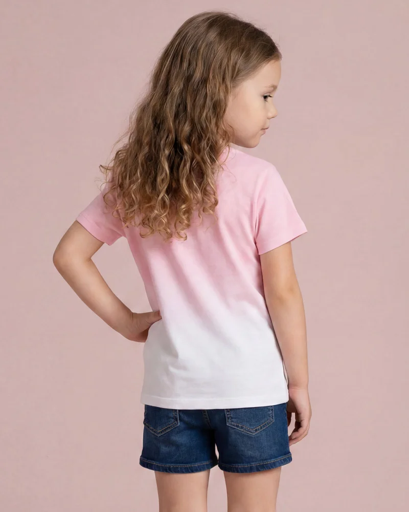 REDTAG Girls Pink Printed T-Shirt