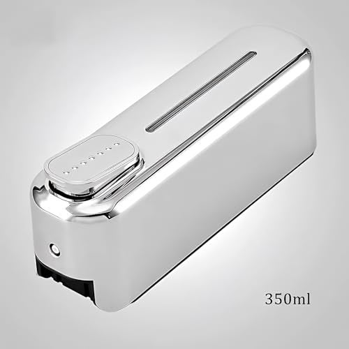 Carnival ABS Wall Mounted Manual Chrome Soap Dispenser 350ml Liquid, Soap, Lotion, Shampoo, Conditioner Dispenser for Bathroom,Kitchen and Washbasin (Chrome) - Image 4