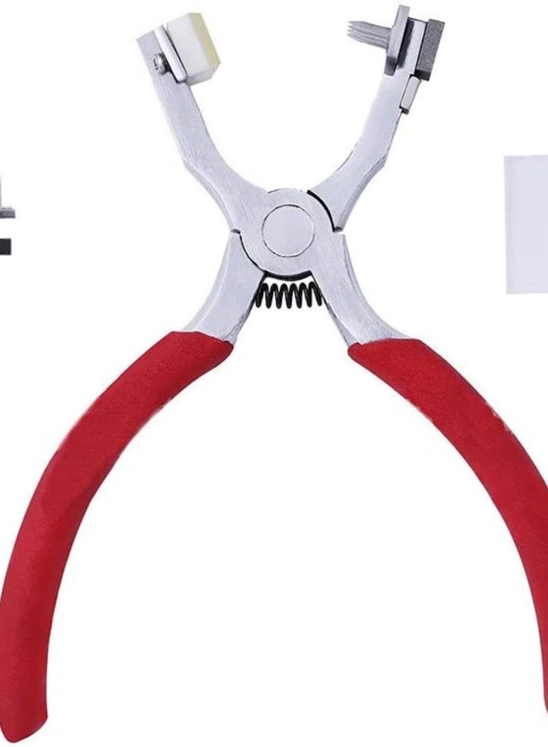 GGOOT DIY & Tools/Hardware Leather Craft Hole Punch Tools Hand Held Silent Pliers Diamond Sewing Stitching Chisel Pricking Iron 4mm Spacing 2/4 Teeth - Image 2