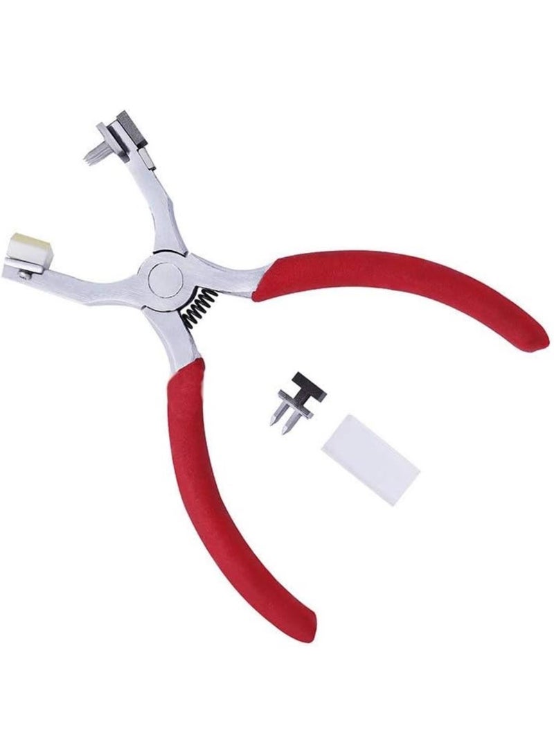 GGOOT DIY & Tools/Hardware Leather Craft Hole Punch Tools Hand Held Silent Pliers Diamond Sewing Stitching Chisel Pricking Iron 4mm Spacing 2/4 Teeth - Image 1