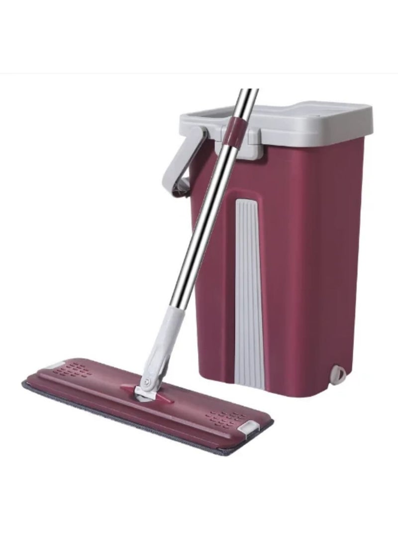 Be care Flat Mop with Dual Bucket – Efficient Cleaning & Quick Drying with Space for 2 Extra Pads - Image 1